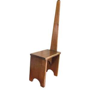 Shaker Step Stool Bench Handle Dark Finish Solid Wood